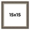 Square Weathered Black Picture Frame - UV Acrylic, Foam Board Backing, Hanging Hardware